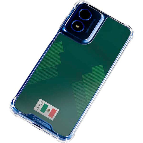 Mexico Soccer Flag Moto G Play 4G (2024) Clear Case